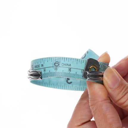 6.75" Vintage Navajo sterling silver fancy twisted wire carinated cuff bracelet