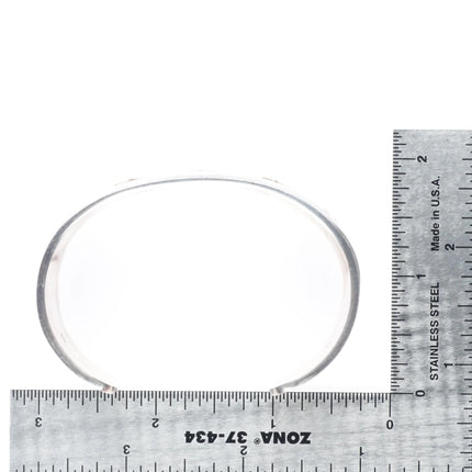 6.6" Bennett Kagenveama Hopi 14k gold/Sterling silver Kokopelli cuff bracelet