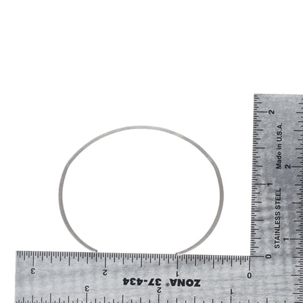 6.1" Hopi Overlay slim stacker cuff bracelet sterling silver