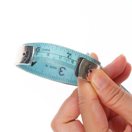 7.2" djt Southwestern hand stamped sterling silver cuff bracelet