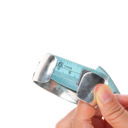 6.6" Russ Rockbridge Navajo storyteller cuff bracelet sterling silver/gold fill