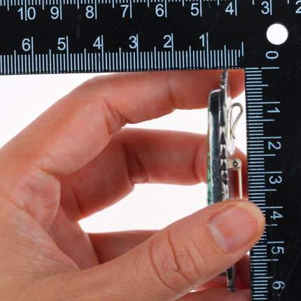 Big Vintage Billy Eagle Navajo high grade turquoise sterling silver pendant/pin