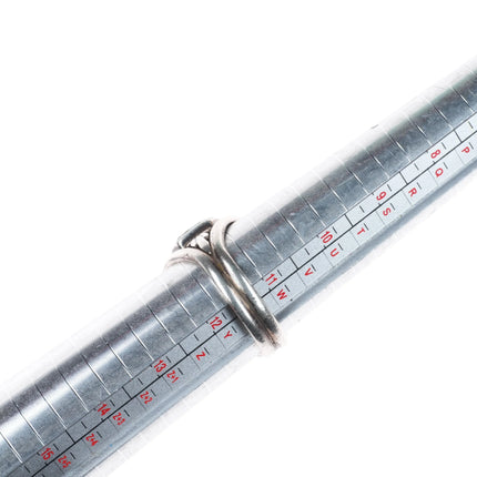 sz11.5 Kenneth Bitsie Navajo sterling silver, turquoise/opal/lapis men's ring