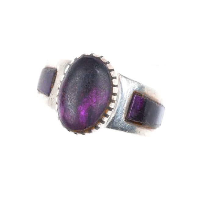sz7 Vintage Native American sterling silver high grade Sugilite ring