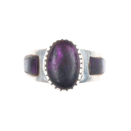 sz7 Vintage Native American sterling silver high grade Sugilite ring