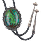 Vintage Sterling silver Chrysocolla southwestern/Native American bolo tie