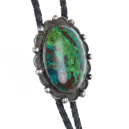 Vintage Sterling silver Chrysocolla southwestern/Native American bolo tie