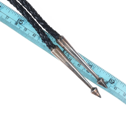 Vintage Abstract Southwestern Modernist sterling silver bolo tie