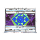 Jerry T Nelson Navajo sterling silver, Sugilite Gaspeite Lapis inlay belt buckle