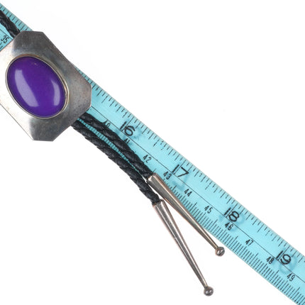 Vintage southwestern modernist Tweet sterling sugilite bolo tie