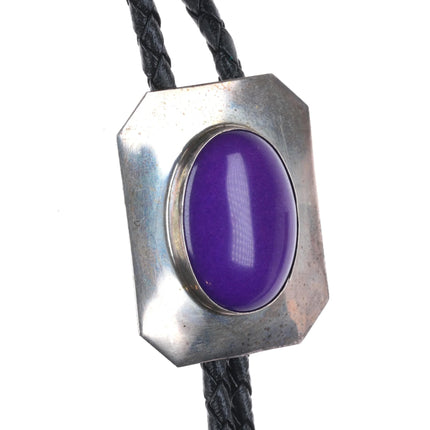 Vintage southwestern modernist Tweet sterling sugilite bolo tie