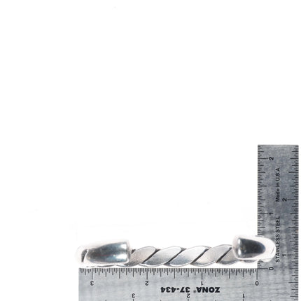 8.25" Huge Chinese 999 silver cuff bracelet