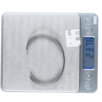 7" Antique Navajo ingot silver whirling logs/arrow slim stacker cuff bracelet