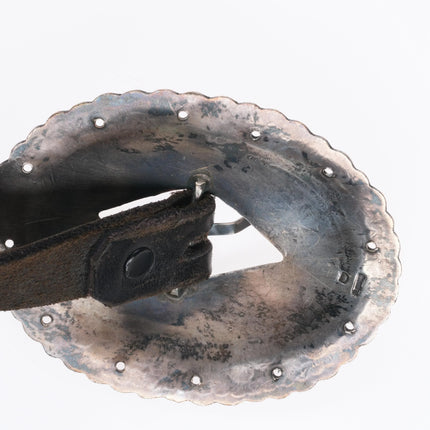 John Delvin Navajo Vintage sterling silver first phase style concho belt