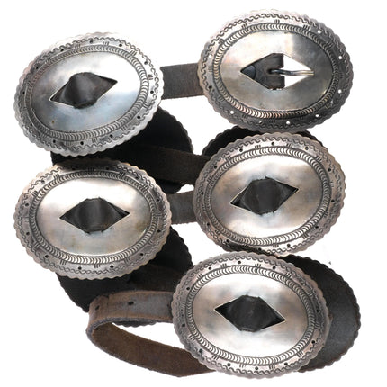 John Delvin Navajo Vintage sterling silver first phase style concho belt