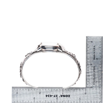 6.25" Bobby Johnson Navajo sterling silver 1980's watch cuff bracelet