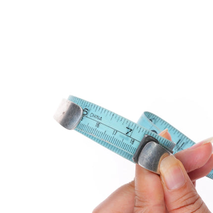 7.2" Bruce Morgan Navajo sterling silver interior stamped cuff bracelet