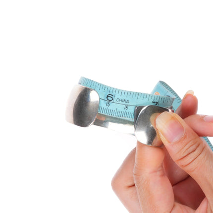 6.5" Vintage southwestern sterling silver B Webb ribbed cuff bracelet