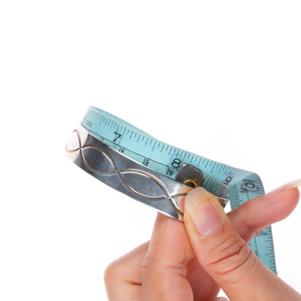 8" Vintage Navajo hand stamped sterling silver wide band bangle bracelet