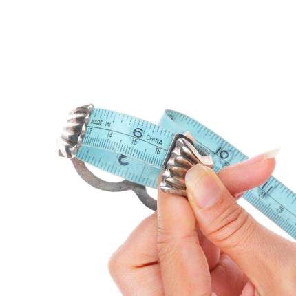 6.35" Vintage Navajo sterling silver cast cuff bracelet with turquoise