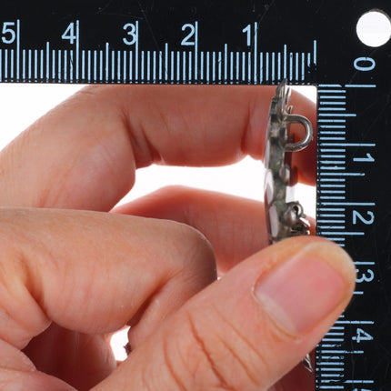 60's-70's Zuni sterling silver shell/stone inlay sunface penant/pin