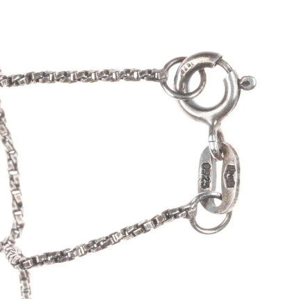 Retired James Avery sterling silver brutalist cross pendant