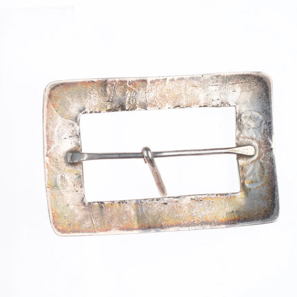 30's-40's Navajo Lone Mountain Turquoise sterling silver concho belt buckle