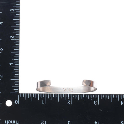 6" Valentino/ Matilda Banteah Zuni sterling silver cobblestone cuff bracelet