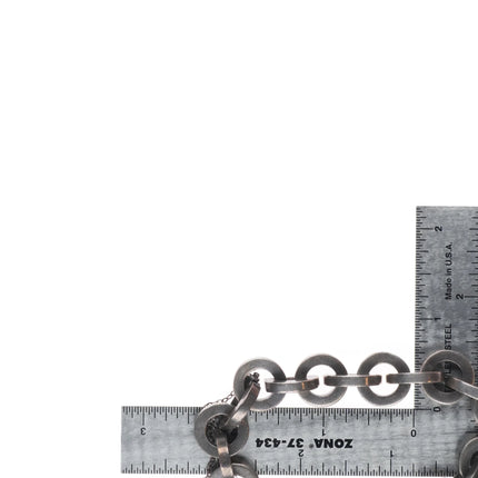 7.25" heavy Vintage Mexican sterling silver chain link bracelet