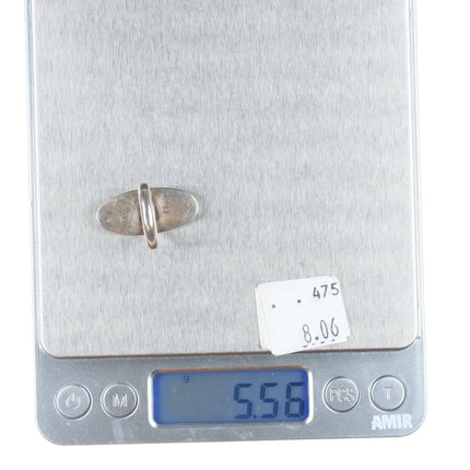 sz3.5 Mitchell Sockyma Hopi overlay ring sterling silver size 3.5