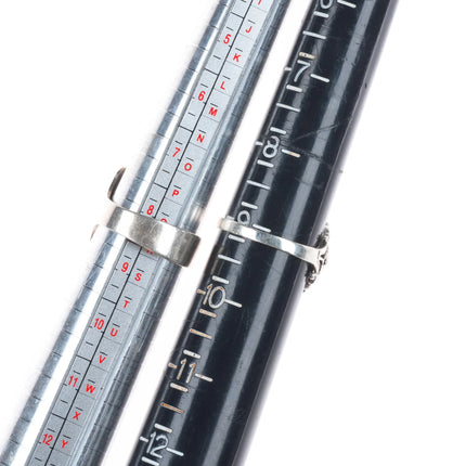 sz5-13 Navajo/Zuni/Southwestern sterling silver turquoise/onyx/coral rings lot