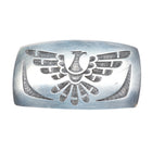 Bernard Dawahoya Hopi overlay eagle belt buckle sterling silver