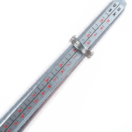 sz4 30's-40's vintage Navajo sterling silver green turquoise ring