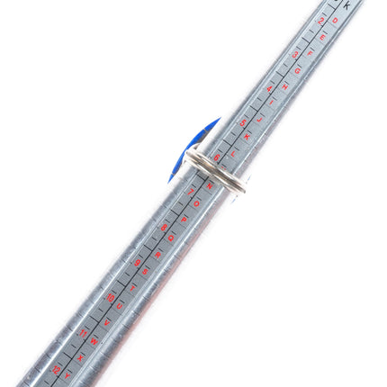 sz6.5 Native American sterling silver lapis ring with side inlay