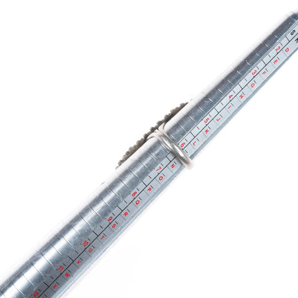 sz6.5 Vintage Zuni sterling silver snake eye/turquoise cluster long ring