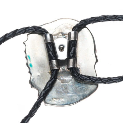 Stan Davidson 1933-2012 Vintage Brutalist sterling silver Purple jasper bolo tie