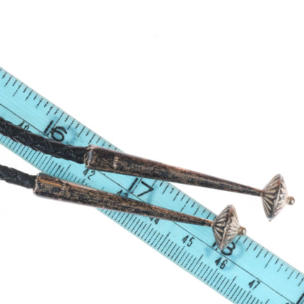 Vintage Sterling silver Chrysocolla southwestern/Native American bolo tie