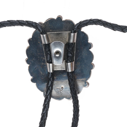Vintage Sterling silver Chrysocolla southwestern/Native American bolo tie