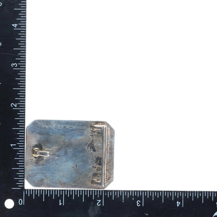 Vintage Jeep Collins Texas Trout 14k gold/Sterling silver belt buckle