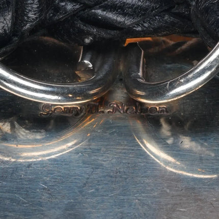 Jerry T Nelson Navajo Sterling silver Sugilite, Gaspeite, lapis bolo tie