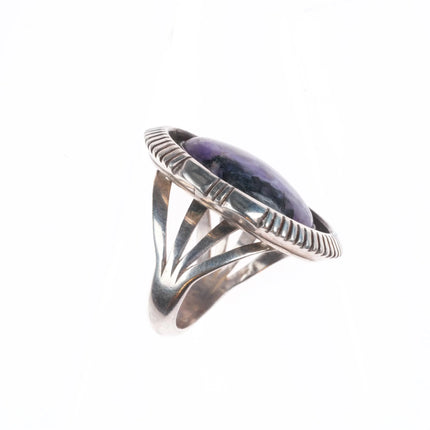 sz7 Eugene Belone Navajo sterling silver purple charoite ring