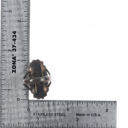 sz6.5 40's-50's Navajo sterling silver high grade turquoise ring