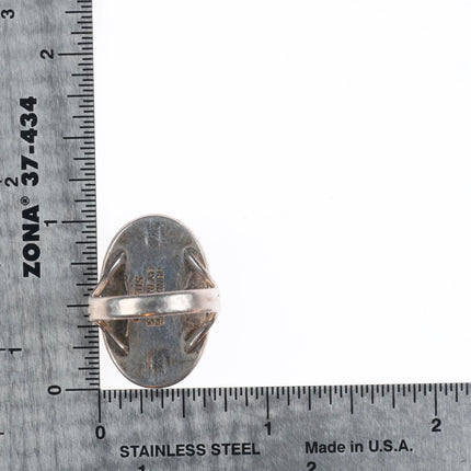 sz7 Garden of the Gods- Native American Navajo sterling silver turquoise ring