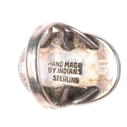 sz7 Garden of the Gods- Native American Navajo sterling silver turquoise ring