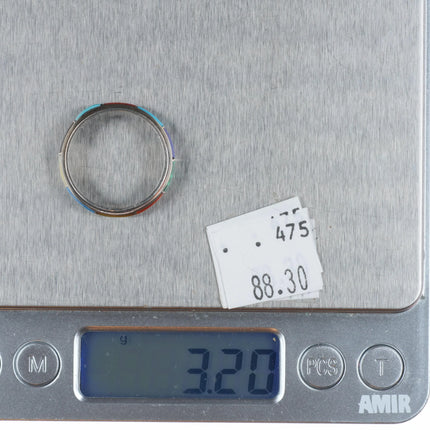 sz9.5 Andres & Nadine Chapito Zuni Multi Gemstone Band Ring sterling silver ANC