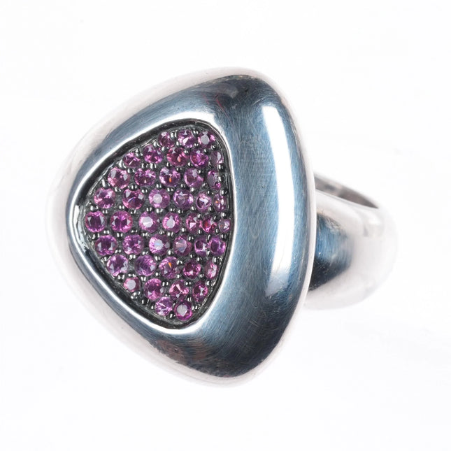 sz6 Roberto Coin Capri Plus ring Iolite stone in sterling silver