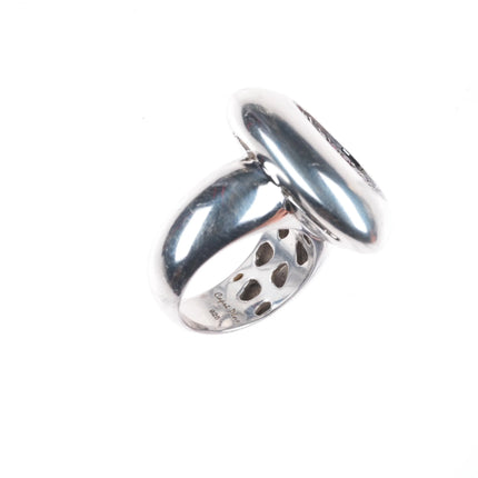 sz6 Roberto Coin Capri Plus ring Iolite stone in sterling silver