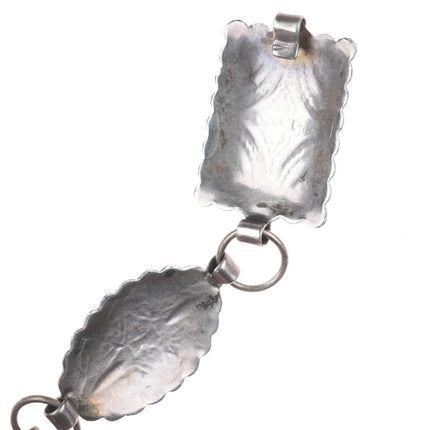 35" 40's-50's Fred Harvey Lone Mountain turquoise sterling silver concho belt