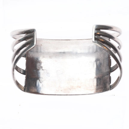 6.35 Zuni sterling silver 3 row needlepoint turquoise vintage cuff bracelet