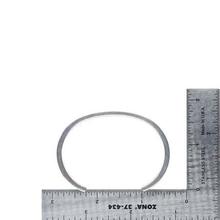 6.25" Robin Banteah Zuni sterling silver turquoise inlay stacker cuff bracelet